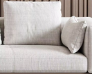 Minimalist U-Shaped Fabric Sofa Set / Ruchi