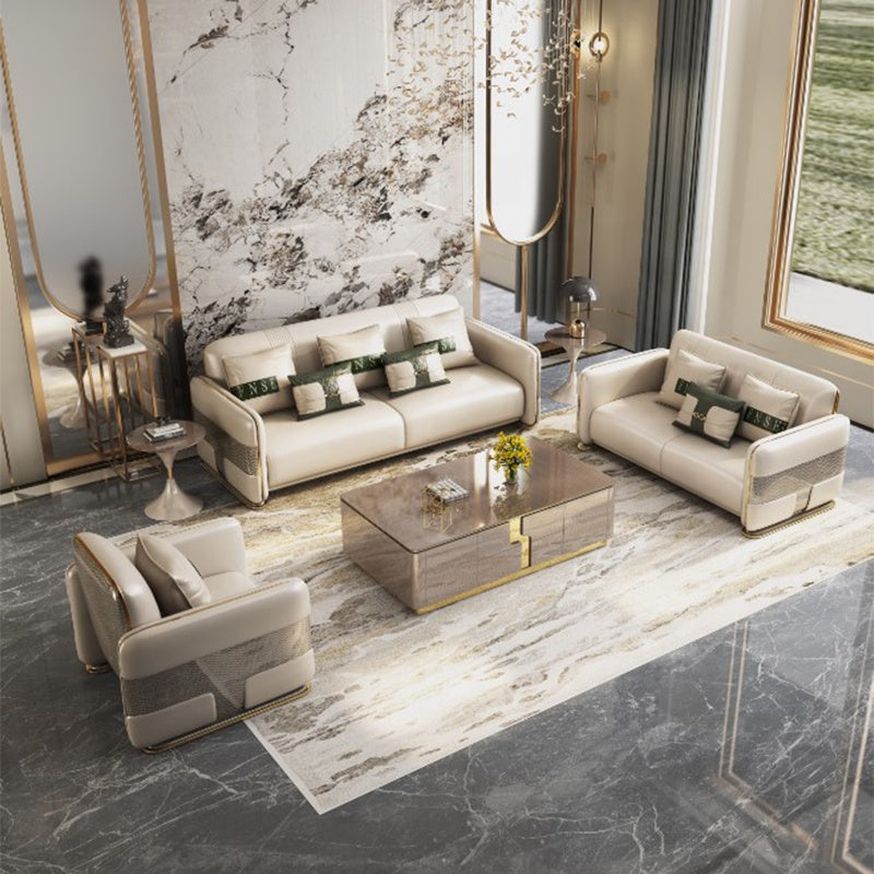 1-2-3 Leather Sofa Set / Ruchi