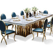 7 Pieces Marble Top Dining Table And Chairs Set / Ruchi