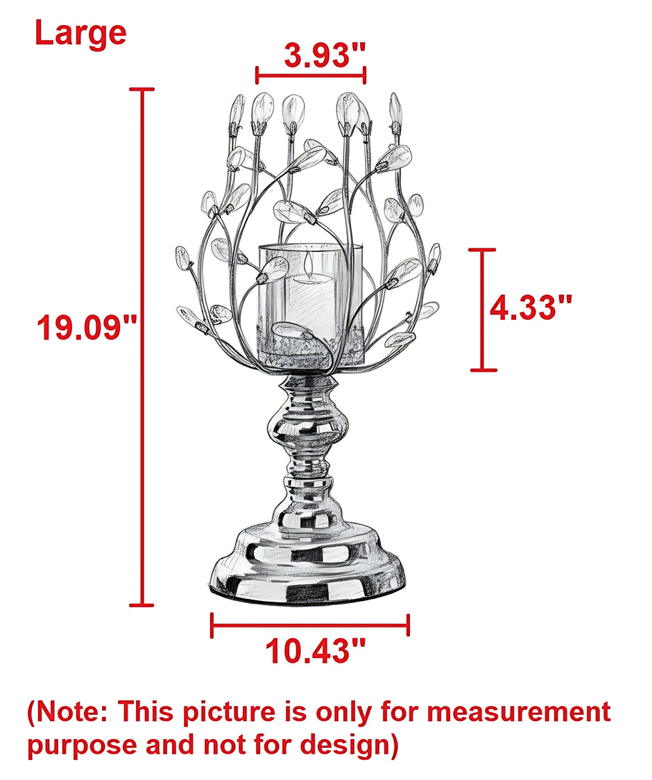 Vintage Metal Candle Holder Glass / Ruchi