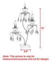 Striking Vintage 3-Tealight Glass Candle Holder / Ruchi