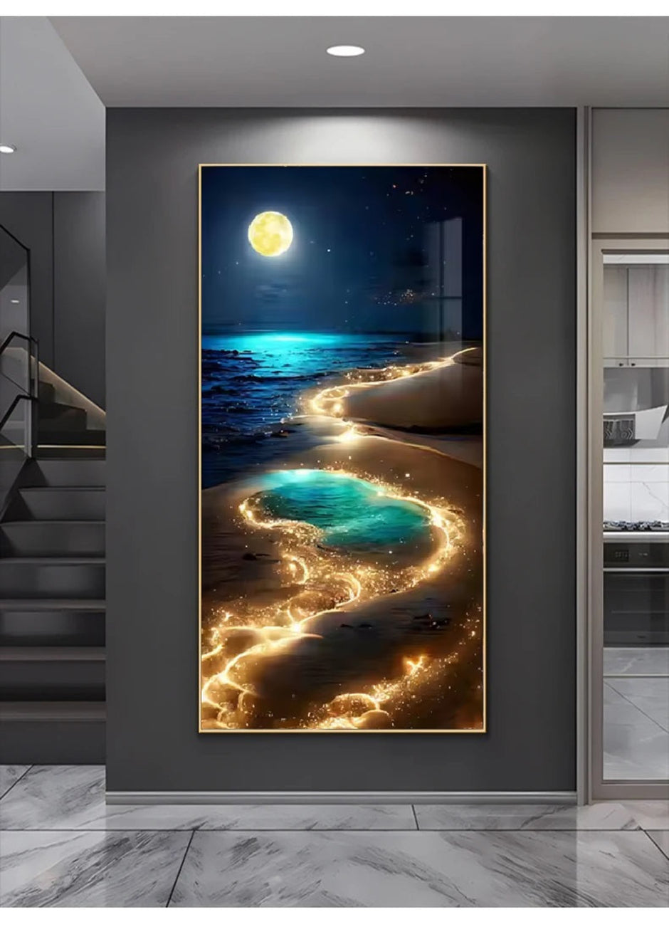 Entrance Wall LED with Painting / Ruchi