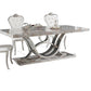 Captivating Base Marble Top Dining Table With 6 Chairs / Ruchi
