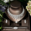 Leaf Style Crystal Metal Necklace Set / Ruchi