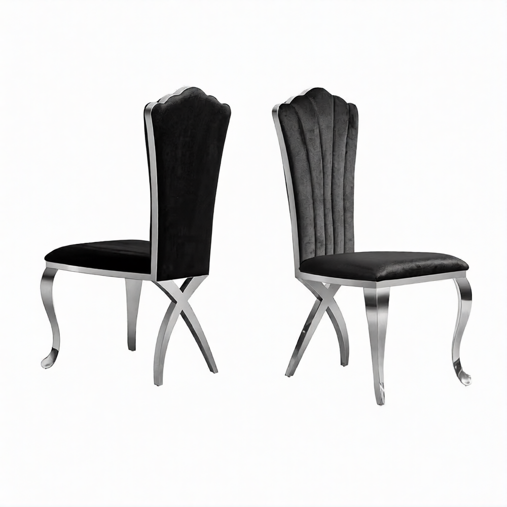 2 Pieces Velvet Dining Chairs Set / Ruchi
