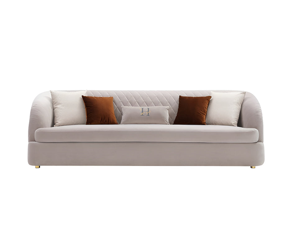 Luxurious 3 Pieces Velvet Fabric Sofa Set / Ruchi