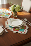 2 PCS Mandala Embroidered Beaded Placemat / Ruchi