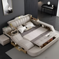 Multifunctional Smart Leather Bed With Massager
