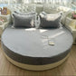 Round Microfiber Fabric Fitted Bedsheet And Bed-Skirt