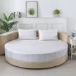 Modern Round Cotton Fitted Bedsheet Set / Ruchi
