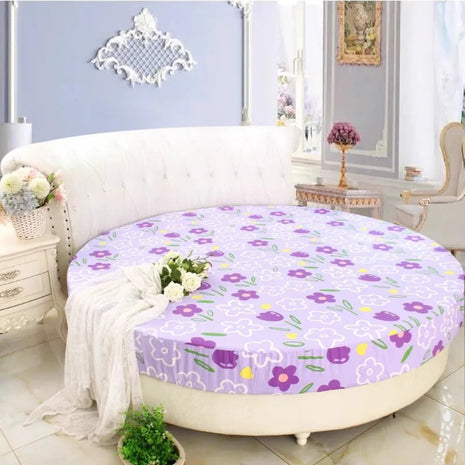Cotton Round Fitted Bedsheet / Ruchi