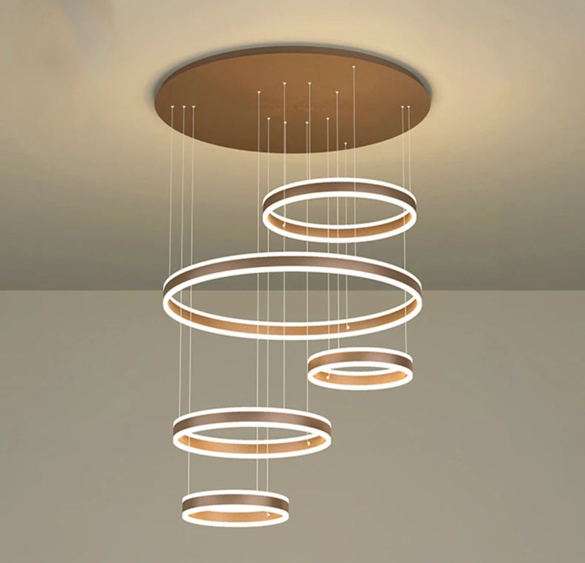 Modern Remote Control LED Circle Chandelier / Ruchi