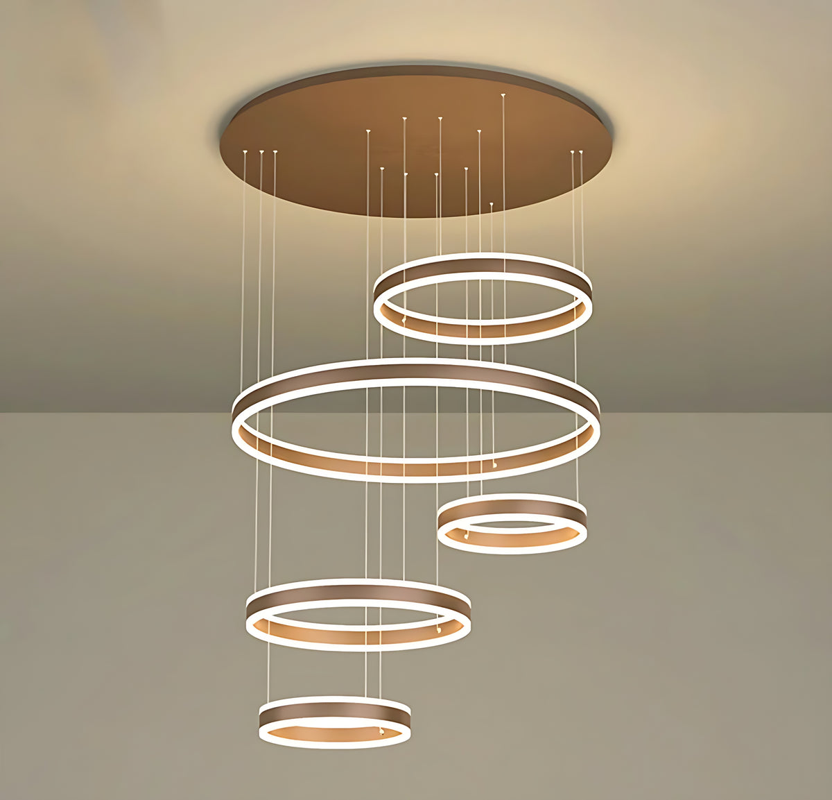 Modern Remote Control LED Circle Chandelier / Ruchi