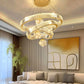Modern Remote Control Crystal LED Chandelier / Ruchi