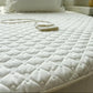 Cotton Round Fitted Bedsheet And Pillows