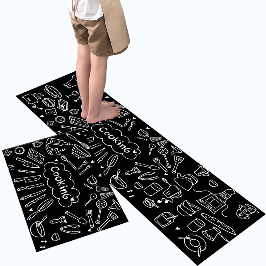 Water Absorbent Velvet Kitchen Floor Mat / Ruchi 