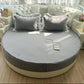 Round Microfiber Fabric Fitted Bedsheet And Bed-Skirt / Ruchi