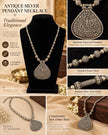 Traditional Ganesha Teardrop Alloy Pendant Necklace / Ruchi