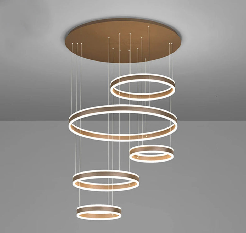 Modern Remote Control LED Circle Chandelier