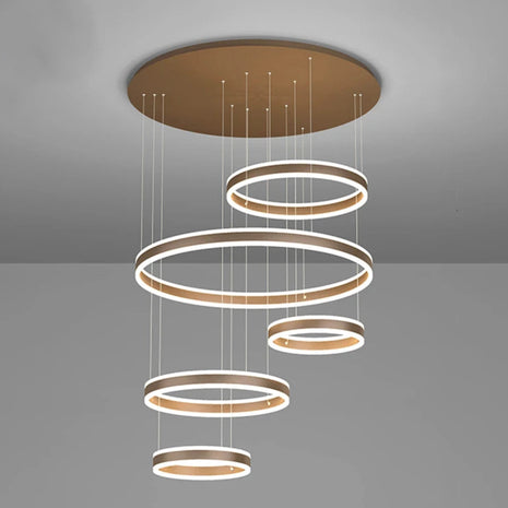 Modern Remote Control LED Circle Chandelier