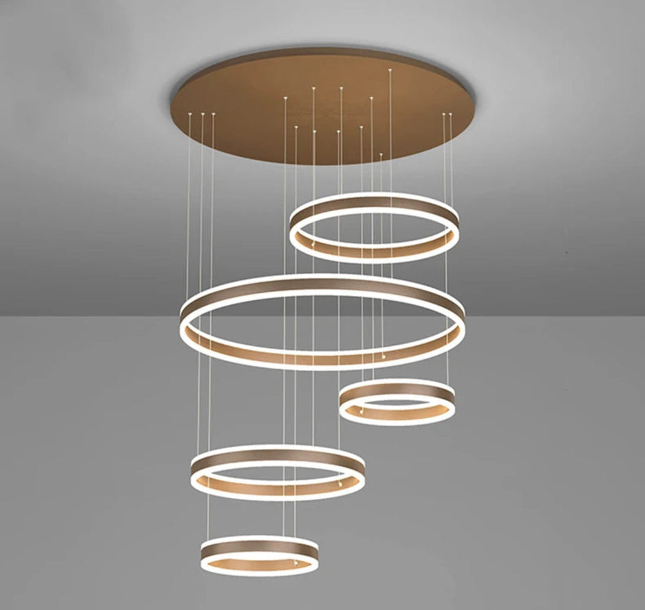 Modern Remote Control LED Circle Chandelier / Ruchi