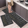 Set Of 2 Absorbent Velvet Modern Kitchen Mat