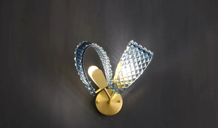 Peacock Feather Style Wall Pendant Lamp / Ruchi