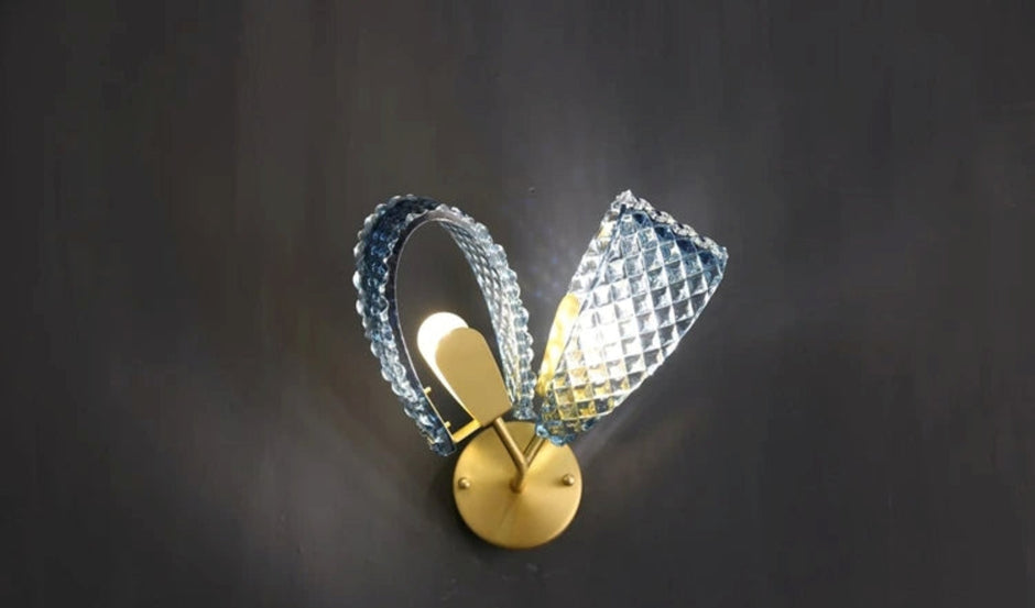 Peacock Feather Style Wall Pendant Lamp / Ruchi