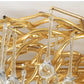 Luxury Crystal LED Ceiling Chandelier / Ruchi