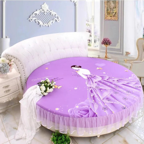 Cotton Round Fitted Bedsheet / Ruchi
