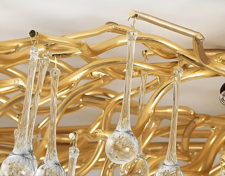 Luxury Crystal LED Ceiling Chandelier / Ruchi