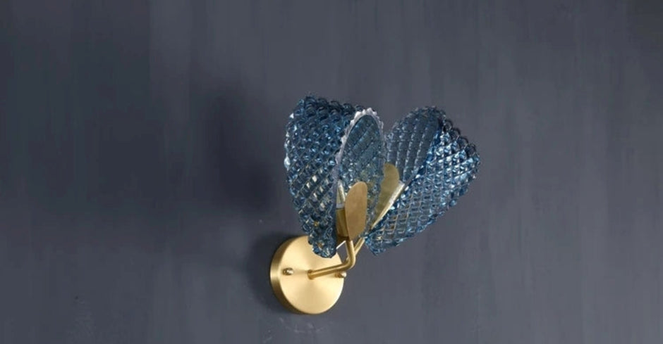Peacock Feather Style Wall Pendant Lamp / Ruchi