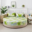 Modern Round Cotton Fitted Bedsheet Set / Ruchi