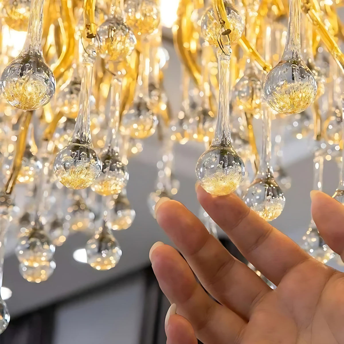 Crystal LED Ceiling Light Chandelier / Ruchi