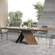 Rectangular Extendable Wooden Dining Table Set For 6