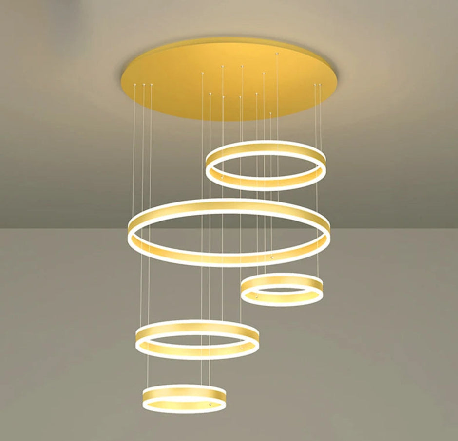 Modern Remote Control LED Circle Chandelier