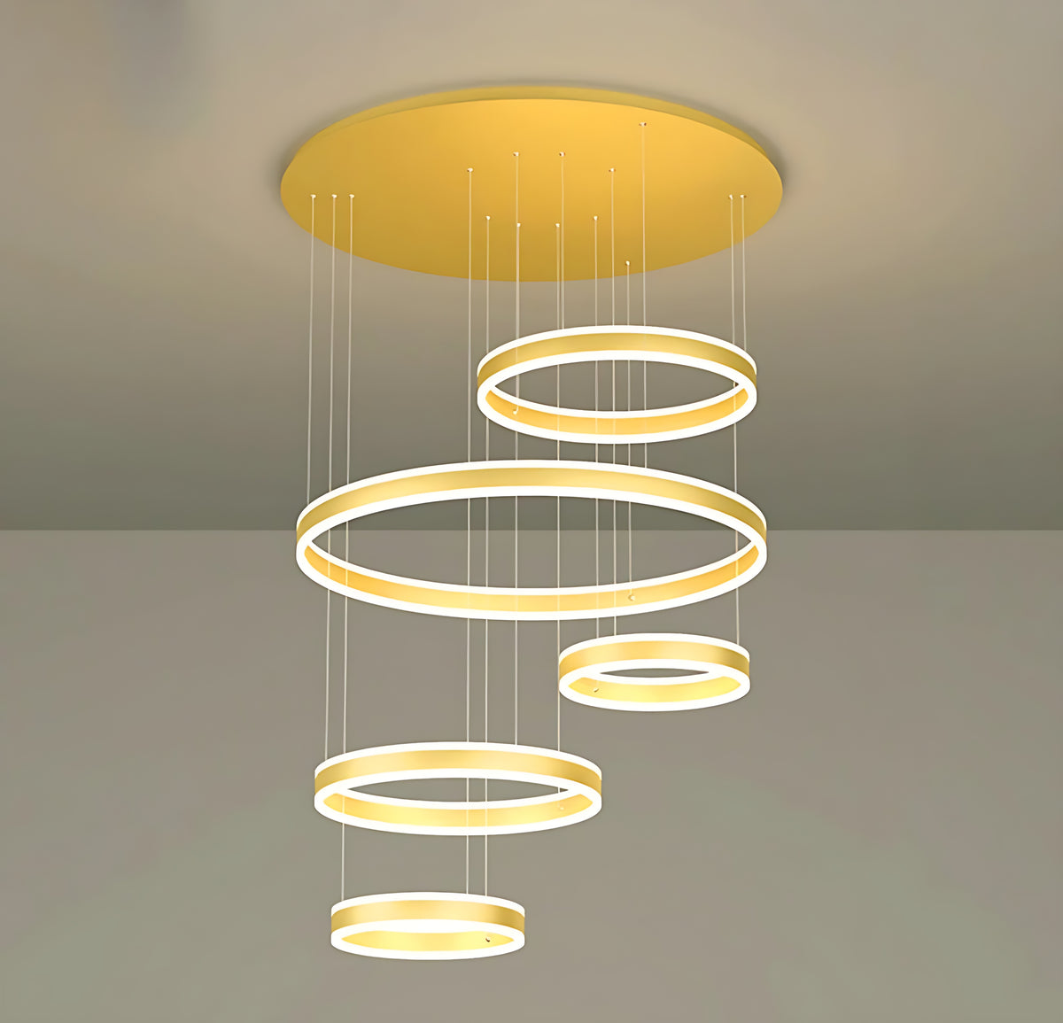 Modern Remote Control LED Circle Chandelier / Ruchi