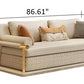 Modern Leather Upholstery Sectional Sofa Set / Ruchi