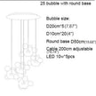Bubble Shaped LED Glass Pendant Lighting / Ruchi