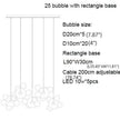Clear Bubble LED Glass Pendant Lighting / Ruchi