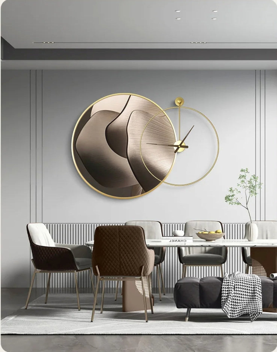 Modern Wall Clock For Living Room / Ruchi