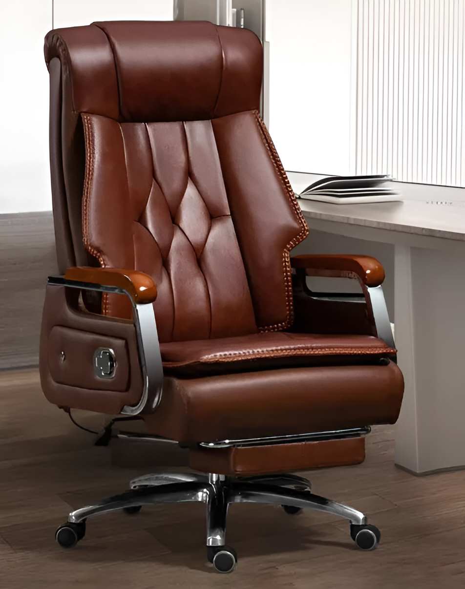 Ergonomic Reclining Leather Office Chair / Ruchi
