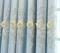 Polyester Tulle Window Curtain With Flower Embroidery / Ruchi