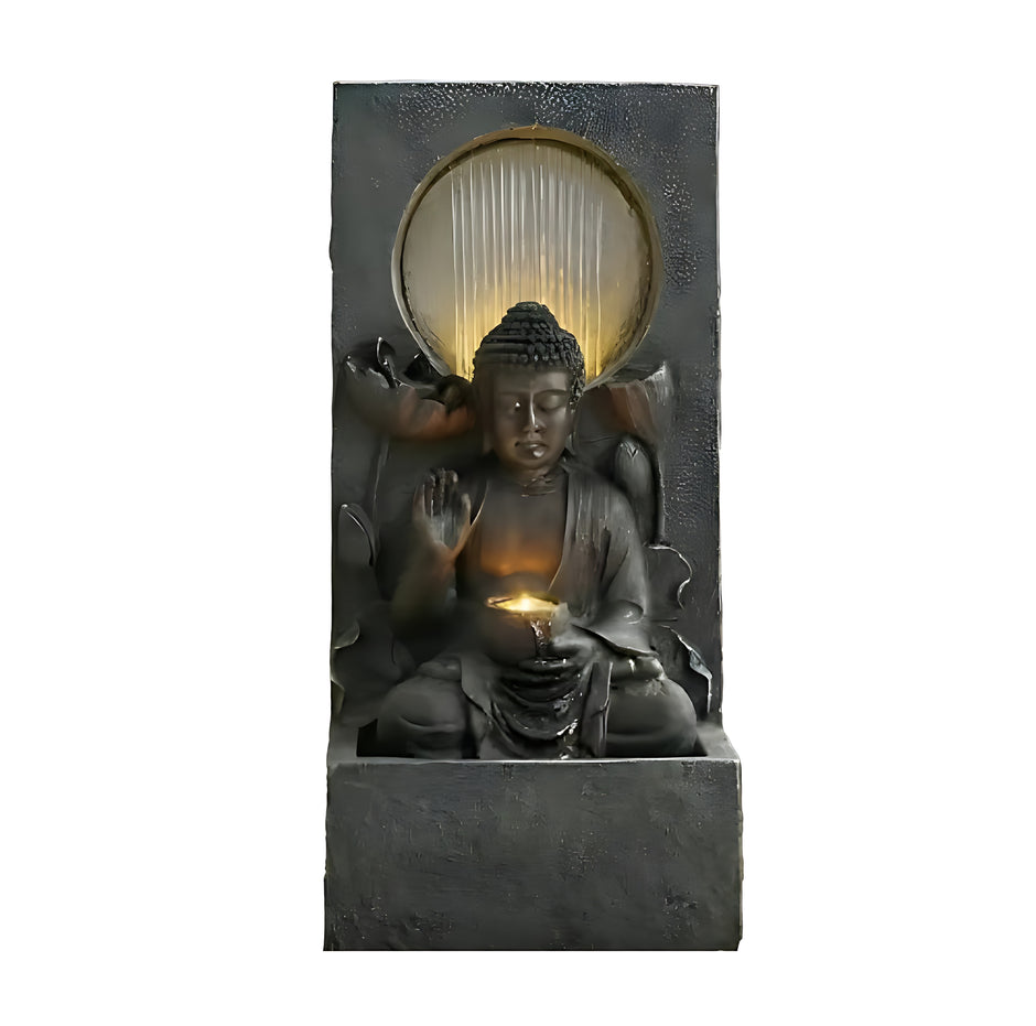 28'' Resin LED Buddha Waterfall Outdoor Fountain / Ruchi