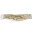 Charming Glittery Wrapped Leather Bracelet / Ruchi
