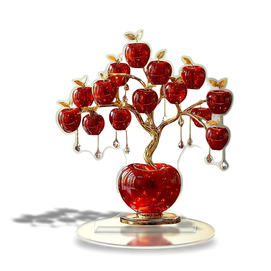 2D Acrylic Apple Tree Decor For Home and Office / Ruchi