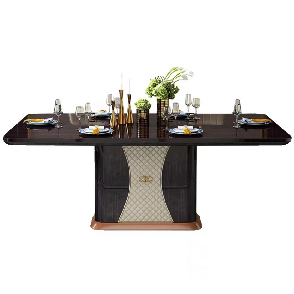Wooden Rectangular Dining Table Set For 6 / Ruchi
