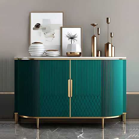 Marble Top Buffet Table With Storage / Ruchi 