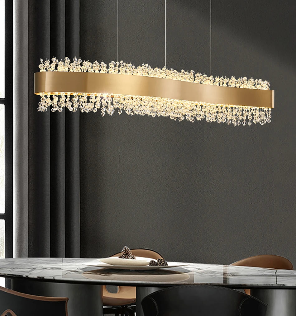 Modern Crystal Shiny Style LED Chandelier / Ruchi