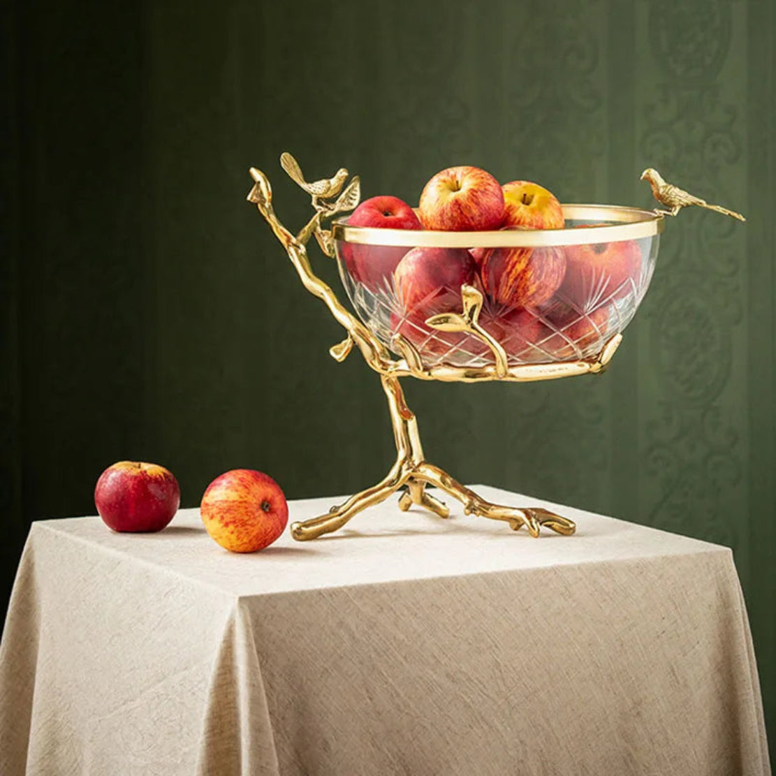 Modern Glass Bowl Fruit Tray For Party / Ruchi